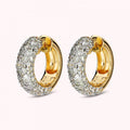 Bronzallure Earrings Hoop With Pave Of Cubic WSBZ02709Y.WR