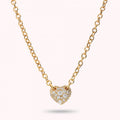 Bronzallure Necklace Rolo With Heart In Pave WSBZ02721Y.WR