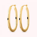 Bronzallure Earrings Hoop Oval Piatti WSBZ02723Y.YG