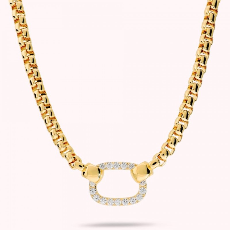 Bronzallure Necklace W Rectangular Element I WSBZ02725Y.WR