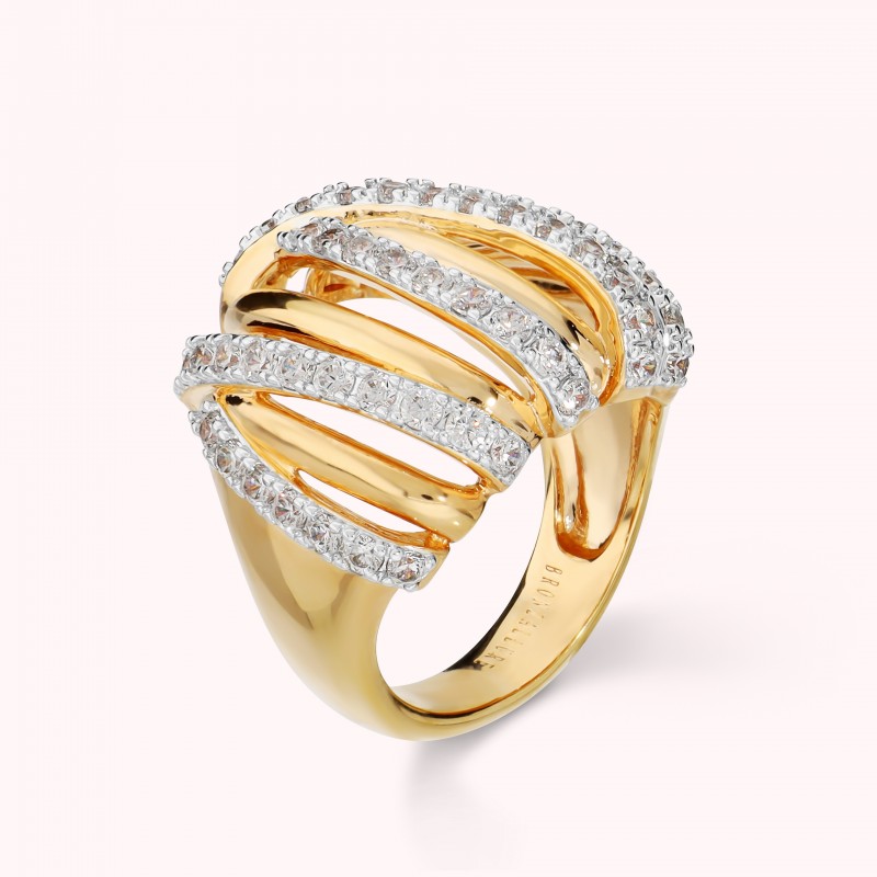 Bronzallure Ring Multiwire Fascia Intrecciat WSBZ02741Y.WR-20