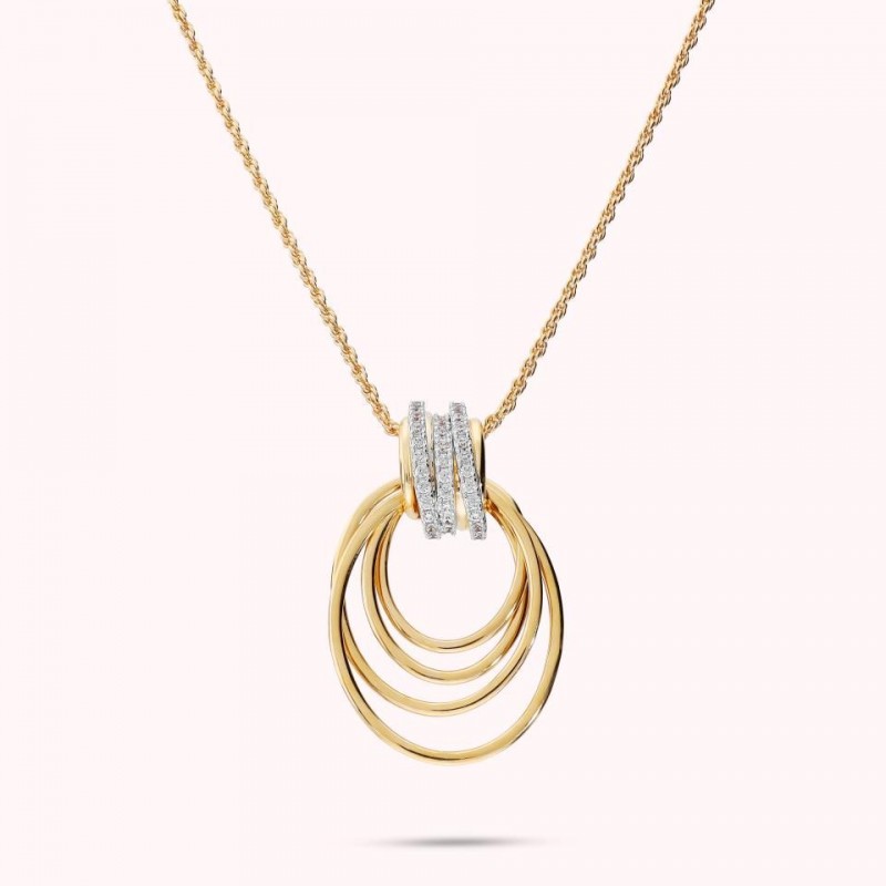 Bronzallure Necklace Long W Pendant Degrade WSBZ02743Y.WR
