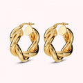 Bronzallure Earrings Hoop Ritorti Finitura L WSBZ02755Y.YG