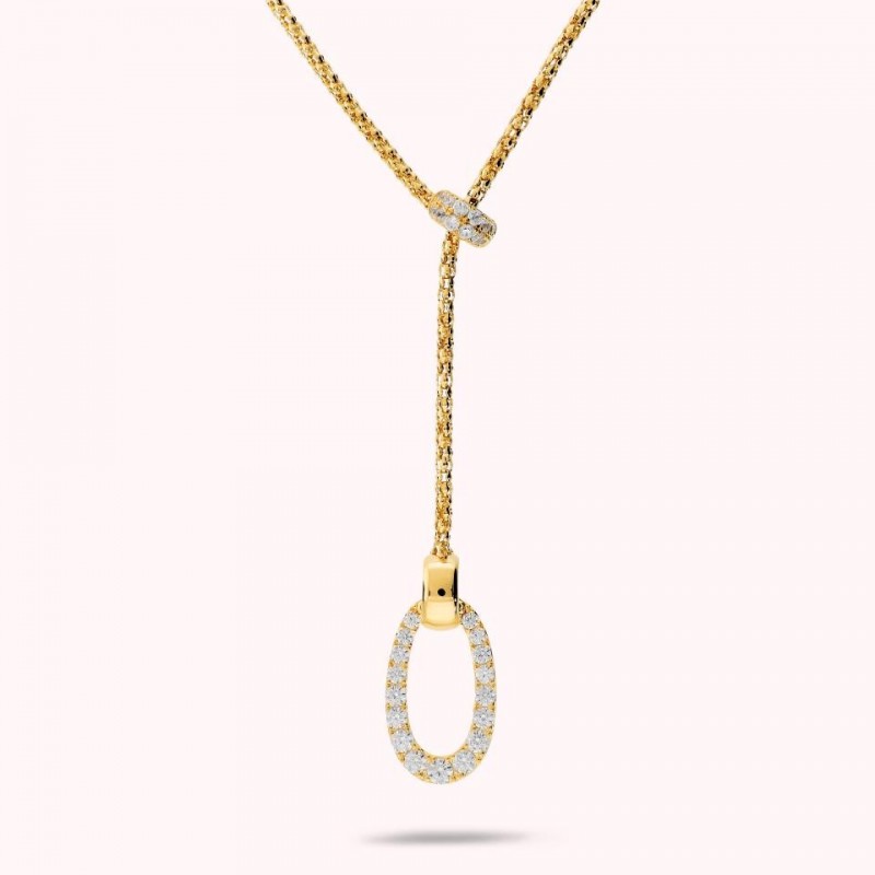 Bronzallure Necklace Cravatta Adjust W Popco WSBZ02757Y.WR