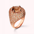 Bronzallure Ring W Prisma Gem Square Pave Of WSBZ02759.TT-20