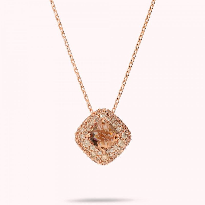 Bronzallure Cable Chain W Pendant Rombo In P WSBZ02767.TT