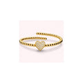 Bronzallure Semi Rigid Contrarie Beads Brace WSBZ02775Y.W