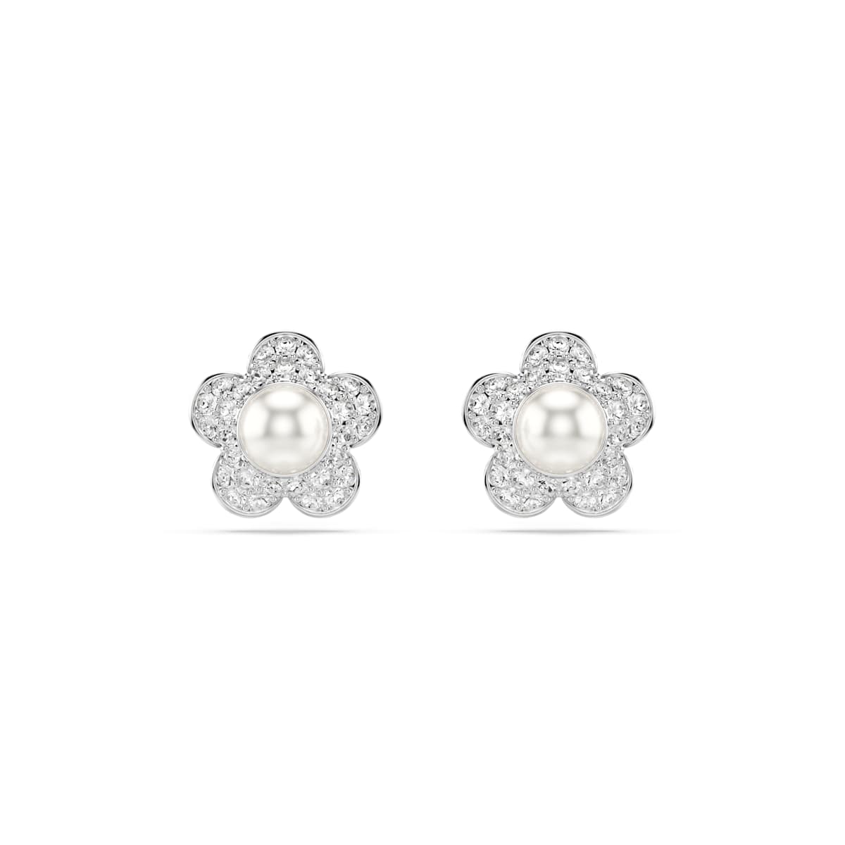 Swarovski Clous d'oreilles Ariana Grande x Swarovski Fleur Blanches 5756098