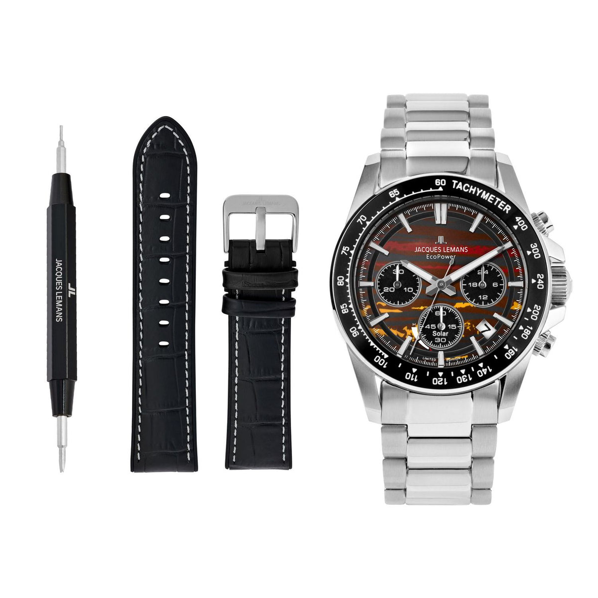 Jacques Lemans Montre chronographe Eco Power Limited Edition GJLM5010D