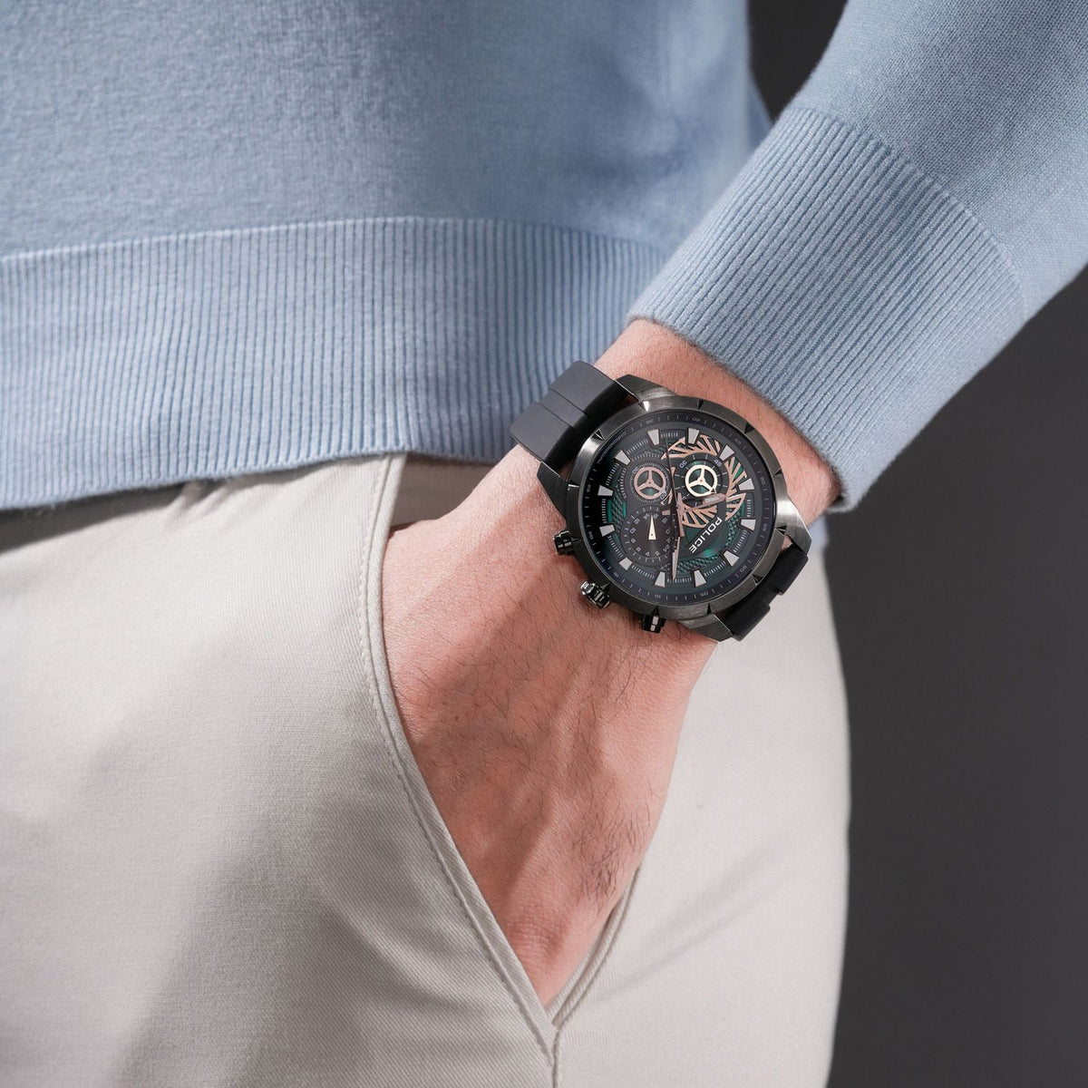 Police Montre double fuseau Neist GPOM185985