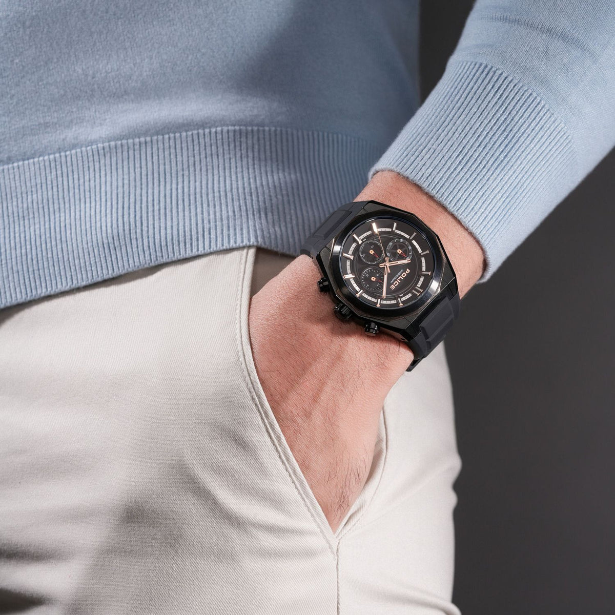 Police Montre chronographe Steward GPOM186937