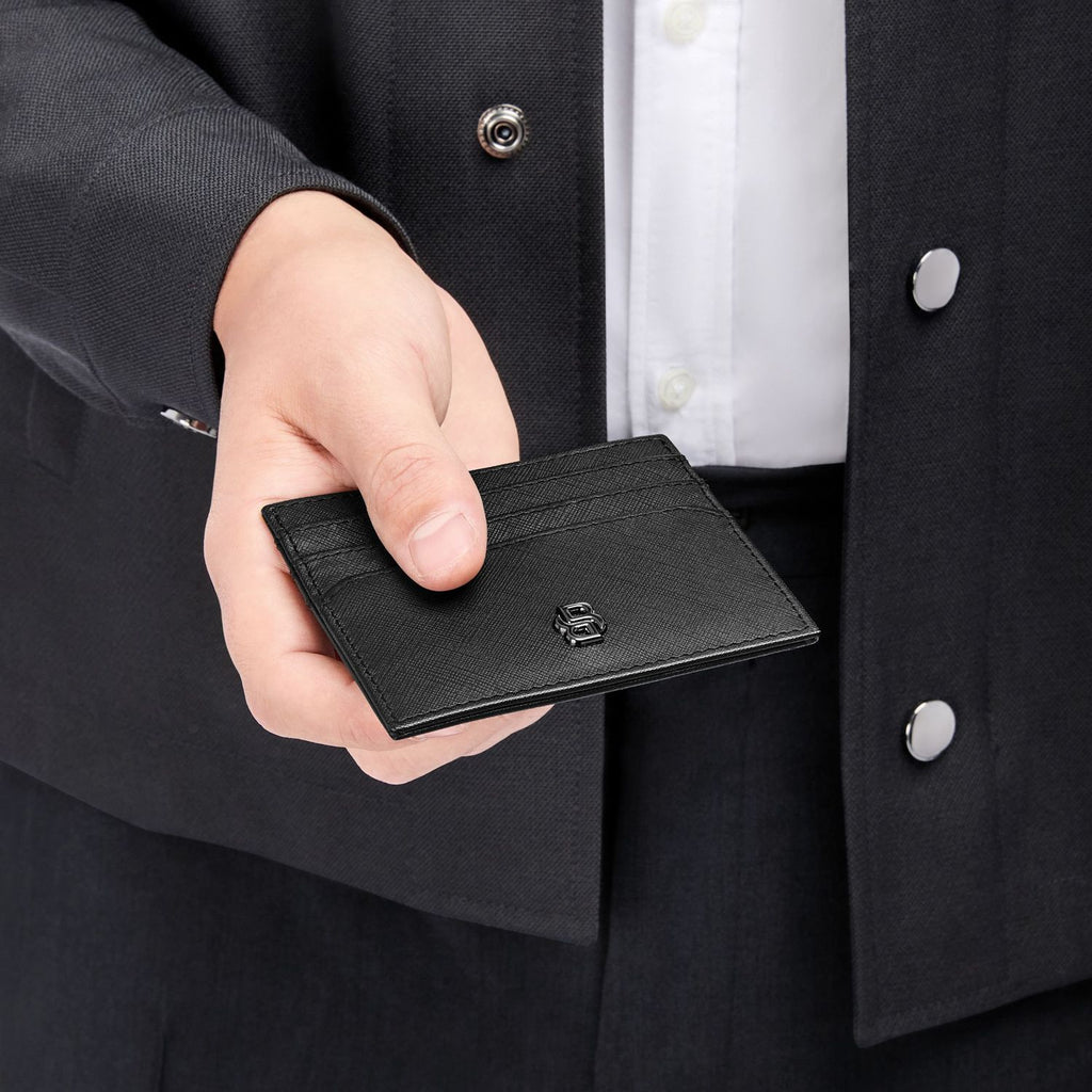 Boss Porte-cartes Double B Saffiano HLC526A