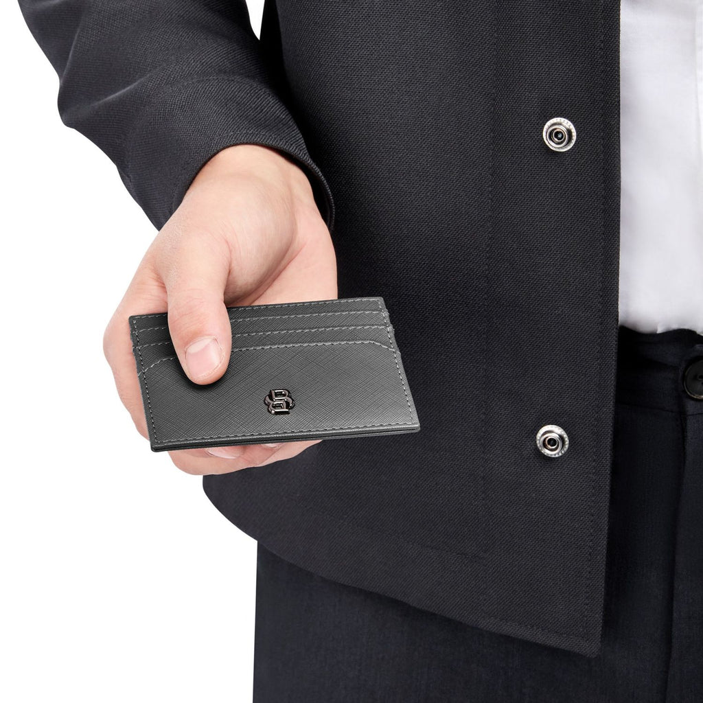 Boss Porte-cartes Double B Saffiano HLC526H
