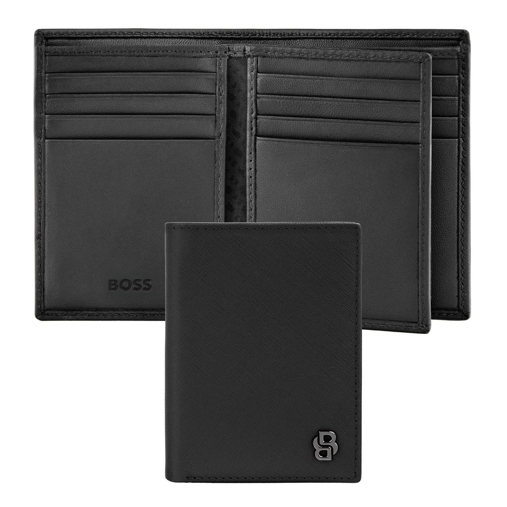 Boss Porte-cartes Double B Saffiano HLF526A