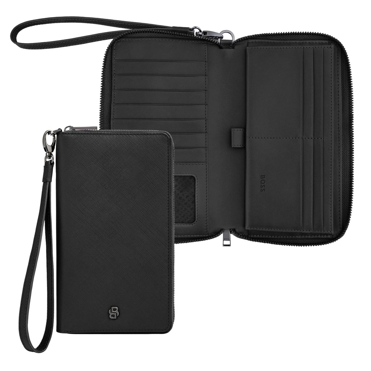 Boss Portefeuille Double B Saffiano HLL526A