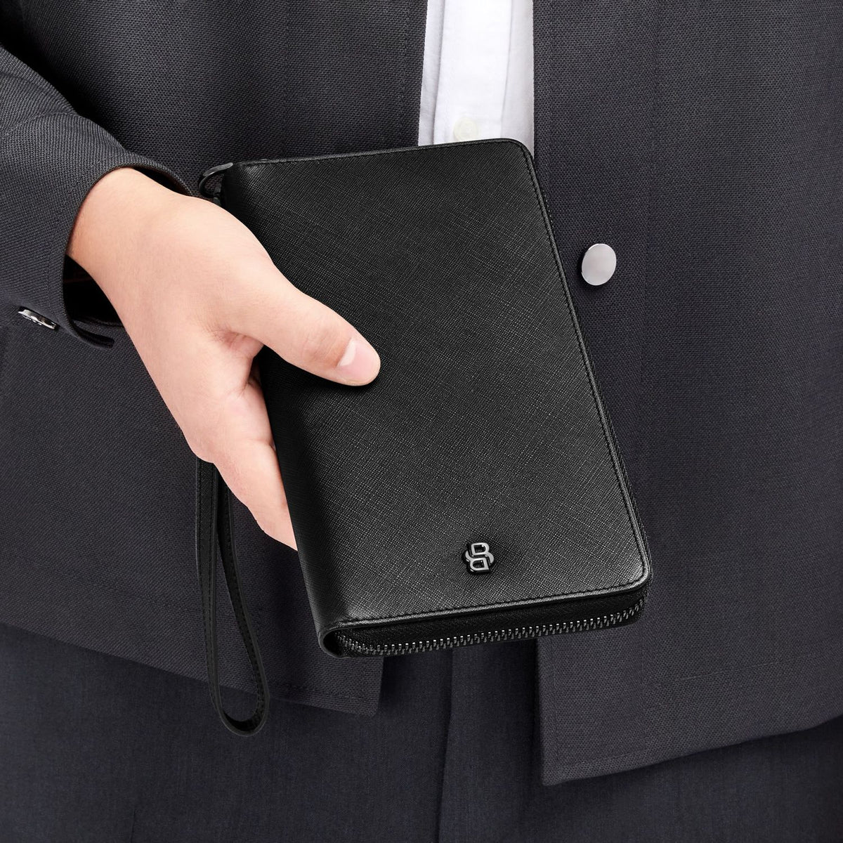 Boss Portefeuille Double B Saffiano HLL526A