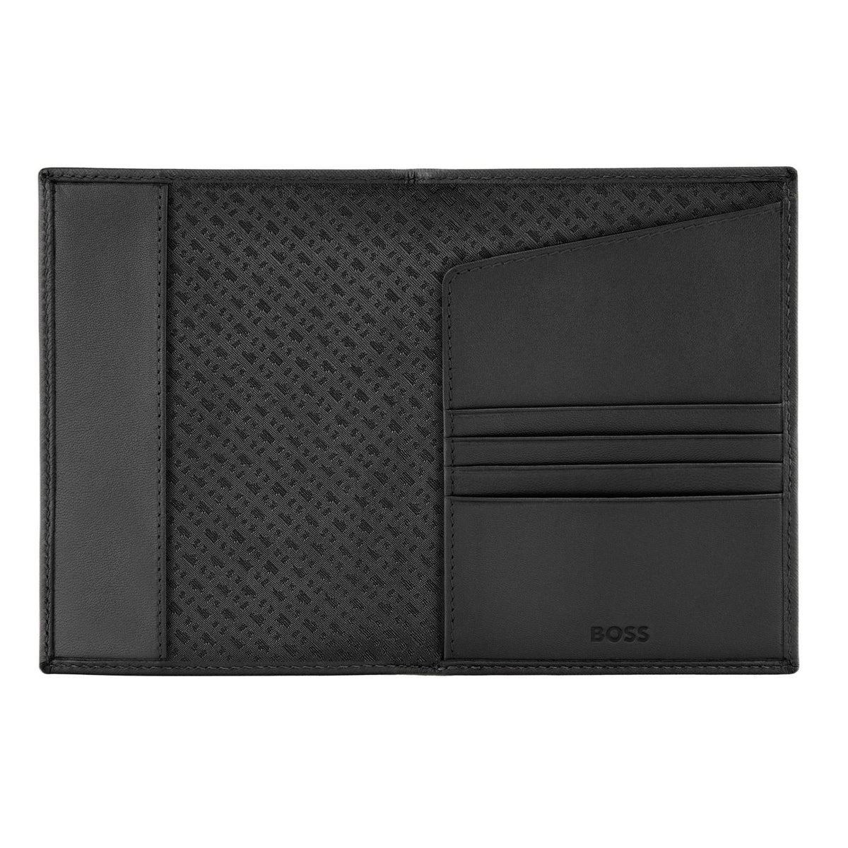Boss Porte-passeport Double B Saffiano HLP526A