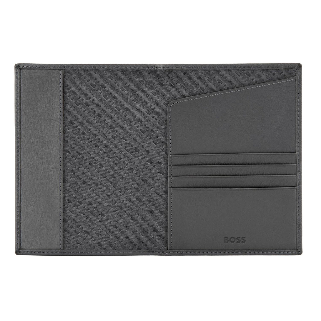 Boss Porte-passeport Double B Saffiano HLP526H