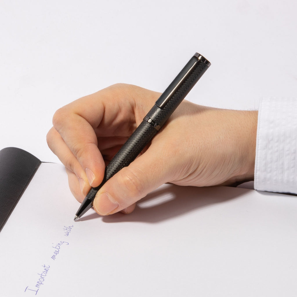 Boss Stylo bille Formation Herringbone HSI1064D