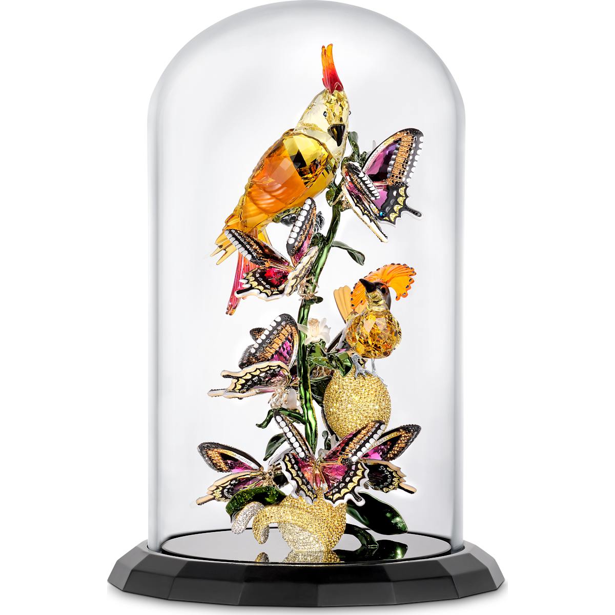 Swarovski Figurine Idyllia Cloche de verre Oiseaux et Papillons 5652388
