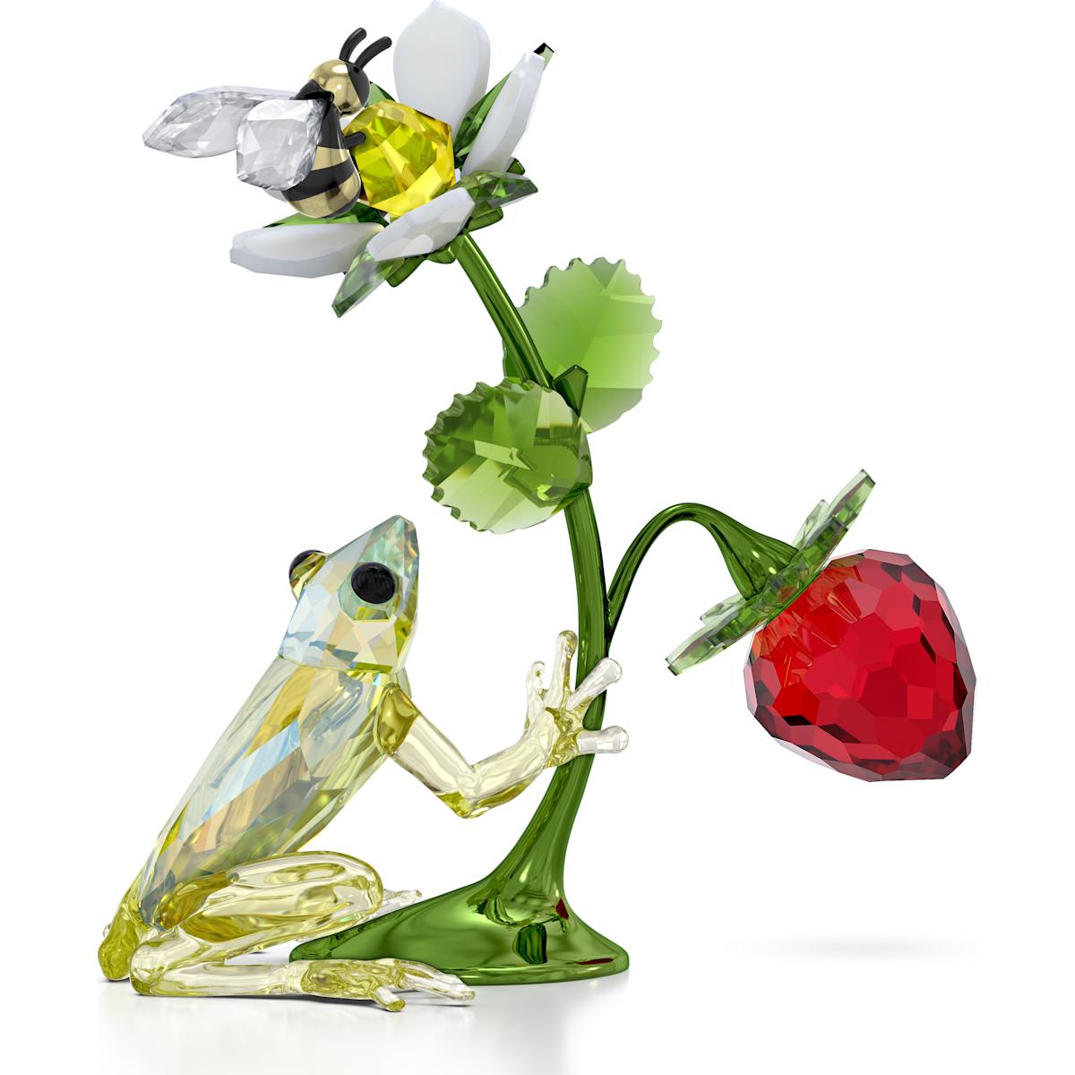 Swarovski Figurine Idyllia Grenouille Abeille et Fraise 5667599