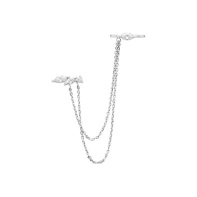 Coque de Nacre Boucle d'oreille à l'unité argent 13024610