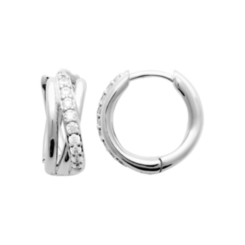 Coque de Nacre Créoles argent 1661210