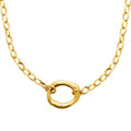 Coque de Nacre Collier acier doré 312319