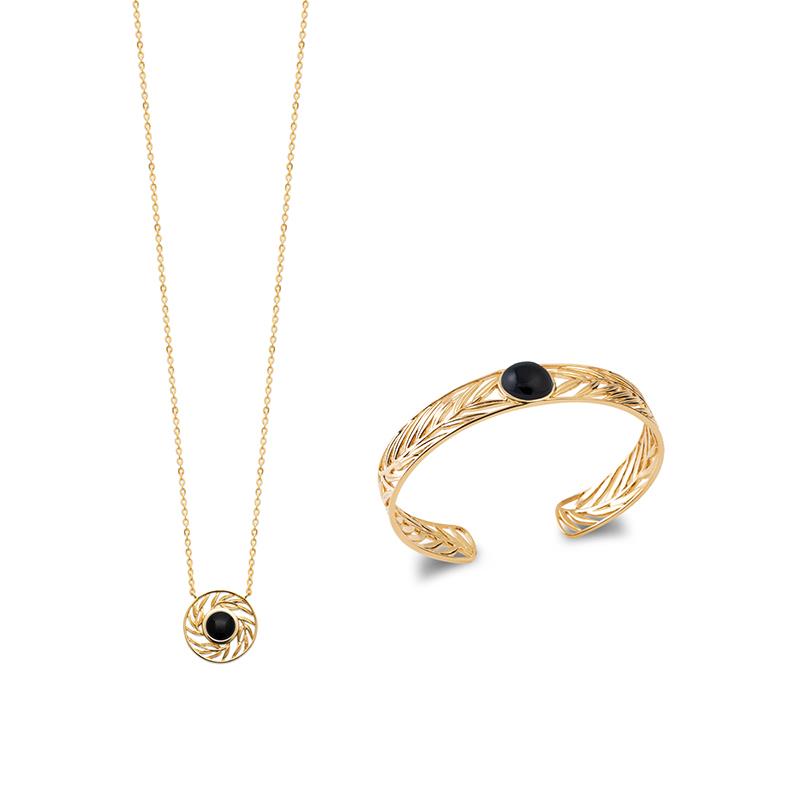 Coque de Nacre Bracelet jonc plaqué or 973249