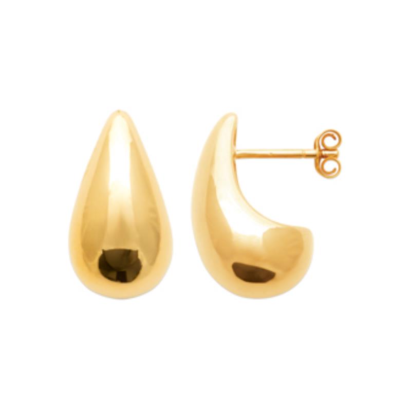 Coque de Nacre Puces d'oreilles plaqué or 23055800