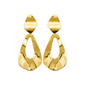 Coque de Nacre Boucles d'oreilles pendantes acier doré 3133709