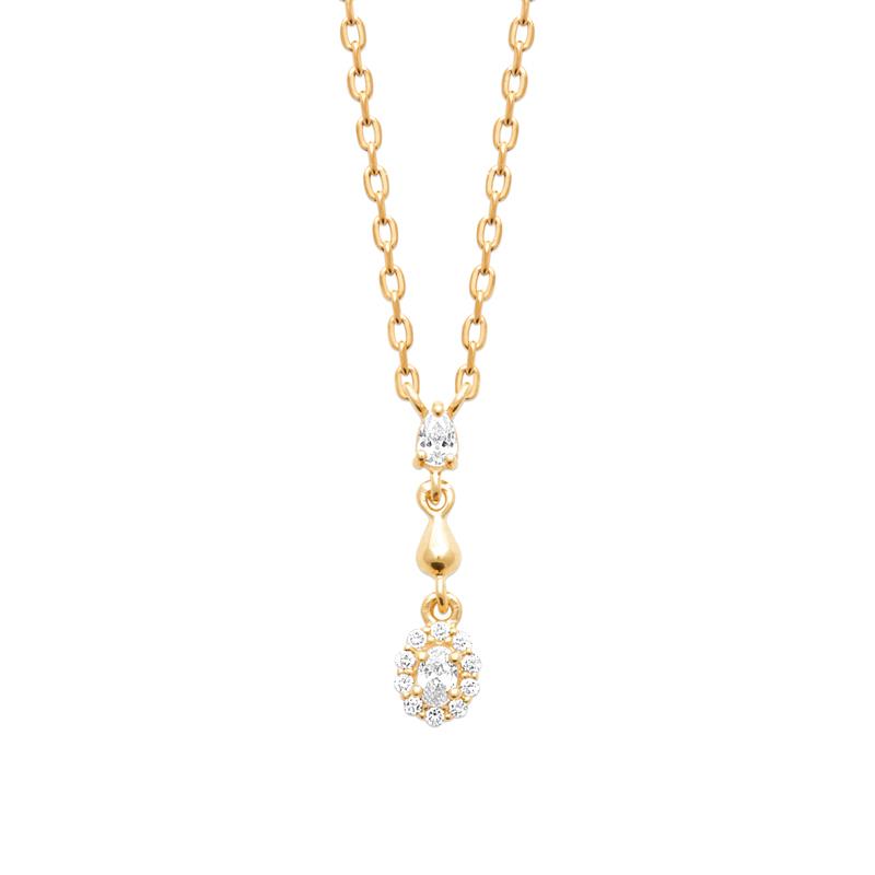 Coque de Nacre Collier plaqué or 974309
