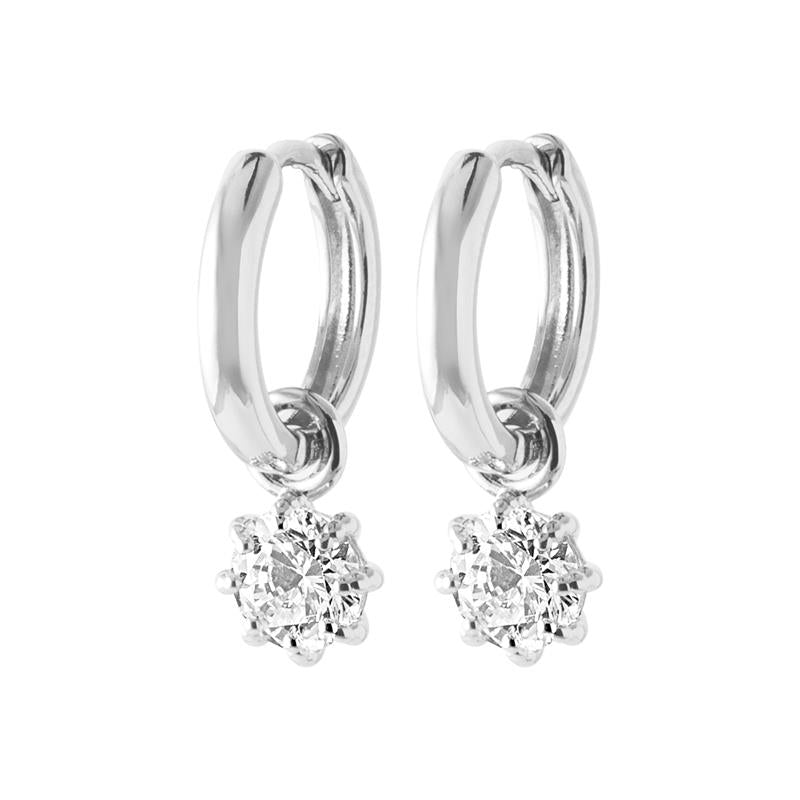 Coque de Nacre Créoles argent 1686710