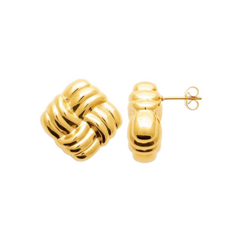 Coque de Nacre Boucles d'oreilles acier doré 3126109