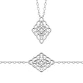 Coque de Nacre Collier argent 722150