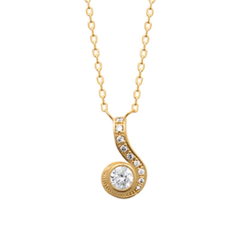 Coque de Nacre Collier plaqué or 973409