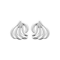 Coque de Nacre Puces d'oreilles argent 73058700