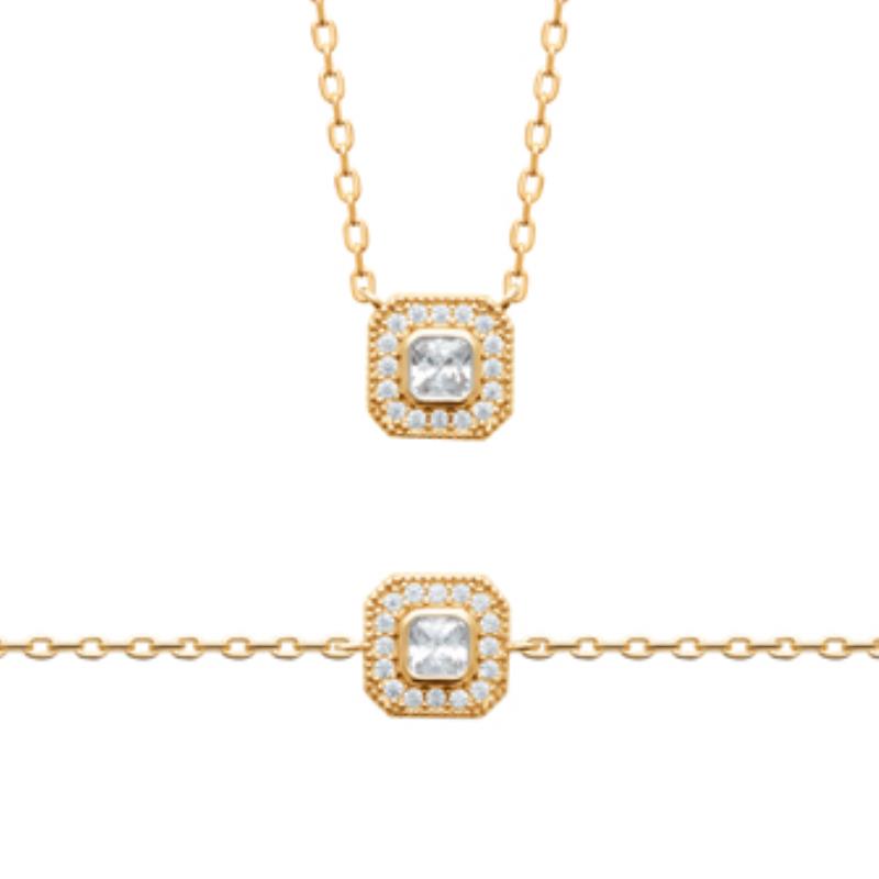 Coque de Nacre Collier plaqué or 973683