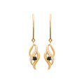 Coque de Nacre Puces d'oreilles plaqué or 23055507