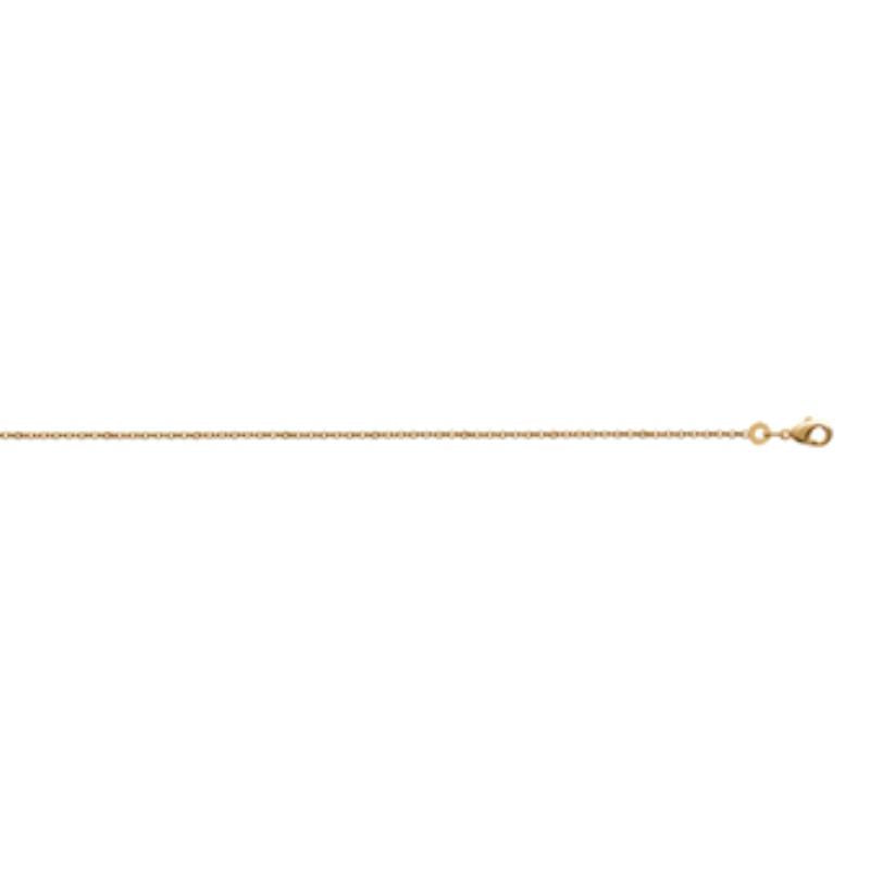 Coque de Nacre Chaîne maille forçat plaqué or 225040