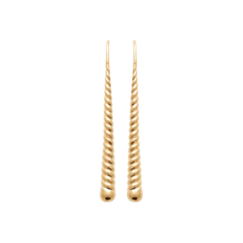 Coque de Nacre Boucles d'oreilles pendantes plaqué or 23013400