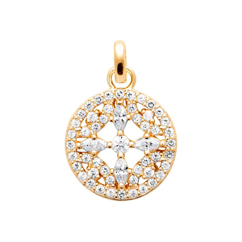 Coque de Nacre Pendentif plaqué or 2792710
