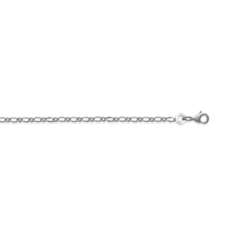 Coque de Nacre Chaîne maille figaro argent 131050