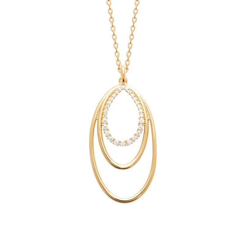 Coque de Nacre Collier plaqué or 974302