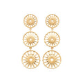 Coque de Nacre Boucles d'oreilles pendantes plaqué or 23047200