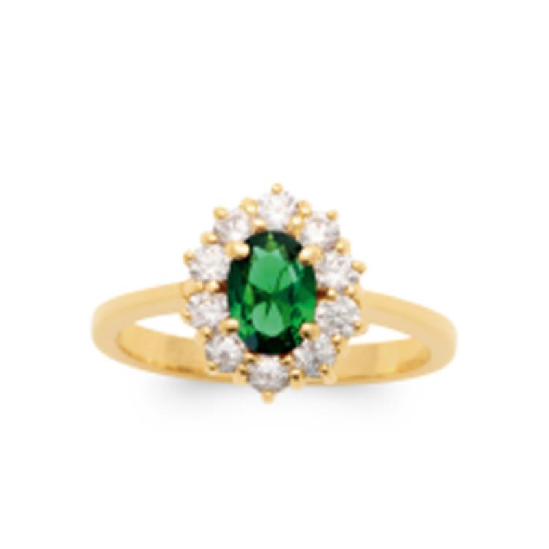 Coque de Nacre Bague solitaire plaqué or 20132835
