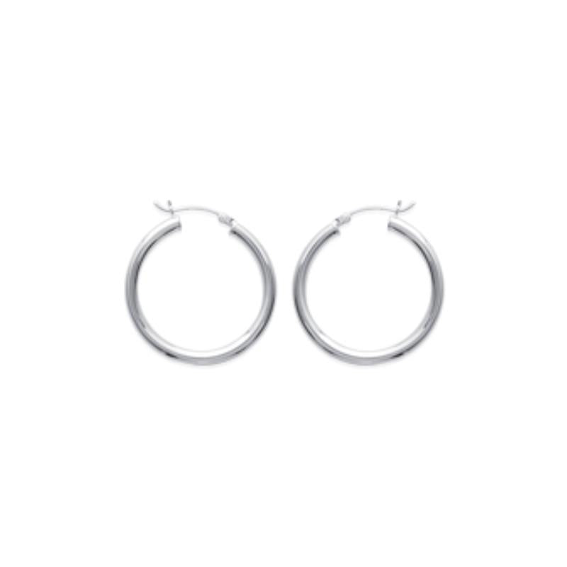 Coque de Nacre Créoles argent 73030