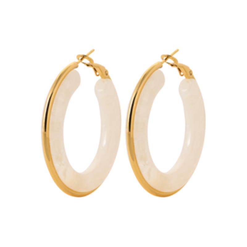 Izee Créoles acier doré 3600809