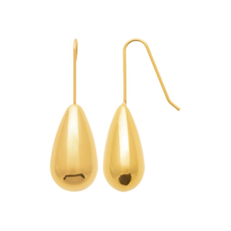 Coque de Nacre Boucles d'oreilles acier doré 3117509