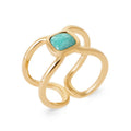 Coque de Nacre Bague plaqué or 2936460
